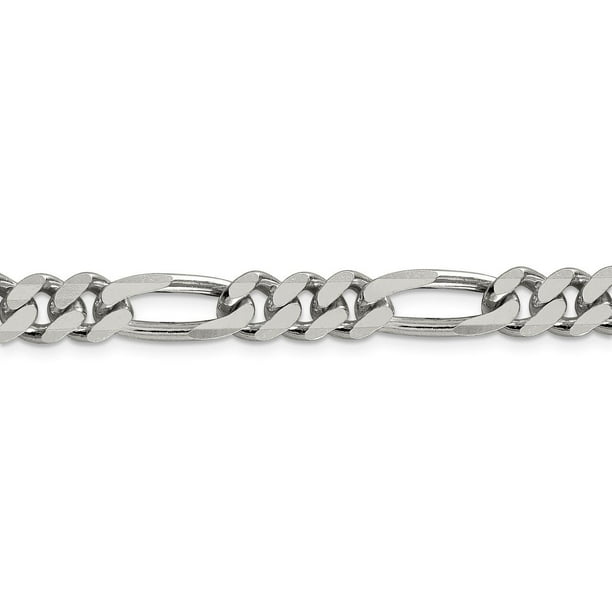 Lex & Lu Sterling Silver 5.25mm Figaro Chain Necklace or Bracelet Lex & Lu Sterling Silver 5.25mm Figaro Chain Necklace or Bracelet